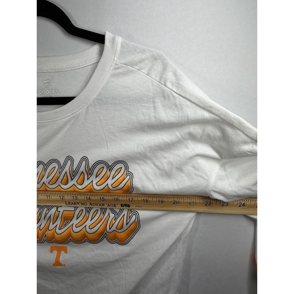 Tennessee Vols Fanatics Shirt Womens Small White Strip - Picture 7 of 8